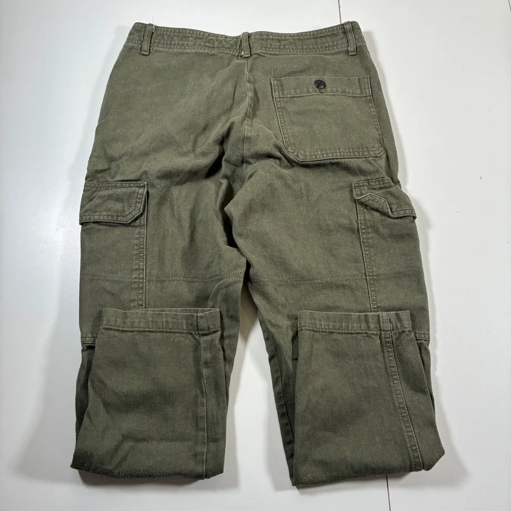 Banana Republic Tapered Surplus Cargo Pants 30x28 Vintage Green Utility Military